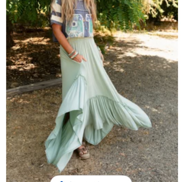 Three Bird Nest Dresses & Skirts - Three Bird Nest - Forever Beaty Maxi Skirt in Sage